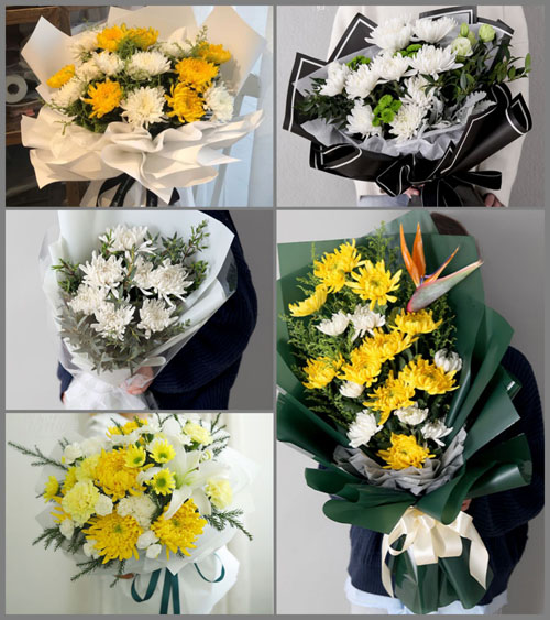贵州遵义桐梓县海校街道白事花束代送